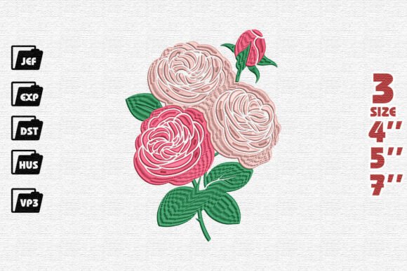 Blush Garden Roses Embroidery Design Review
