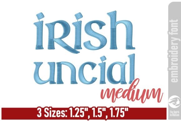 Irish Uncial Embroidery Font - Medium Review