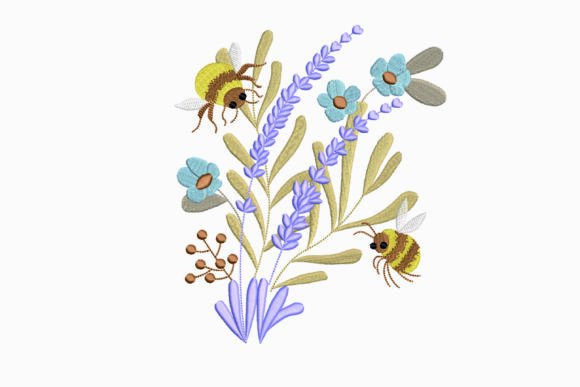Lavender Embroidery Design Review for Apparel