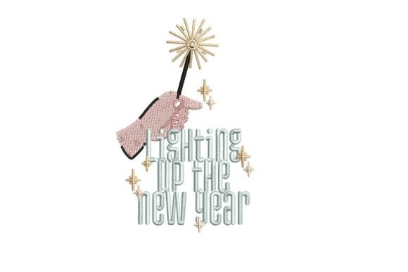 Lighting Up the New Year, Sparkler Embroidery Review