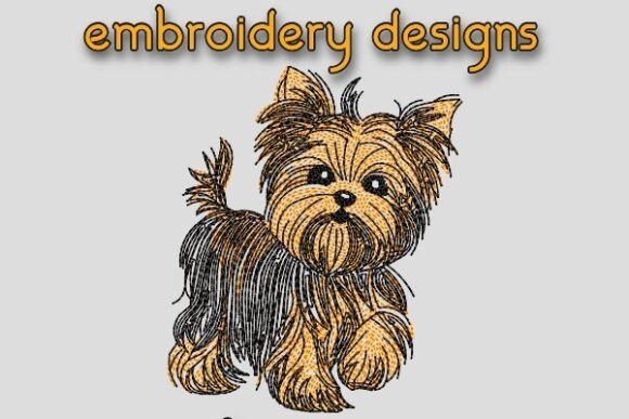 Small Yorkshire Terrier Dog Embroidery Review